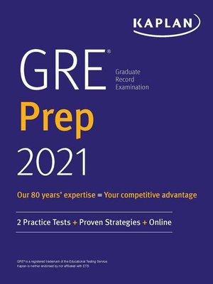 cover image of GRE Prep 2021